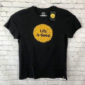 Life is good t-shirt black L